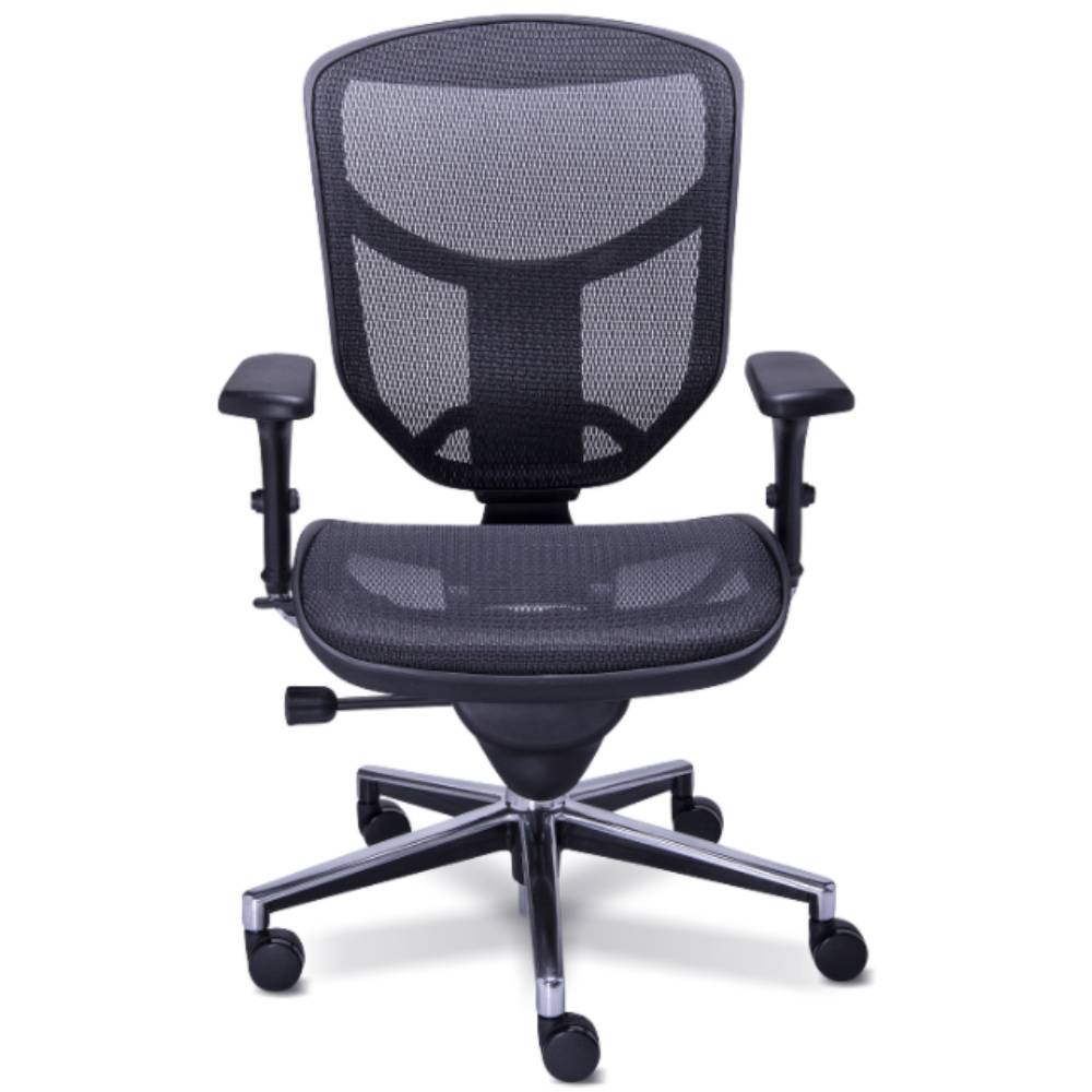 Requiez Sillon Gerencial Mesh Respaldo Medio RM-9001 Polipropileno Alta Resistencia Base Estrella Aluminio Pulido